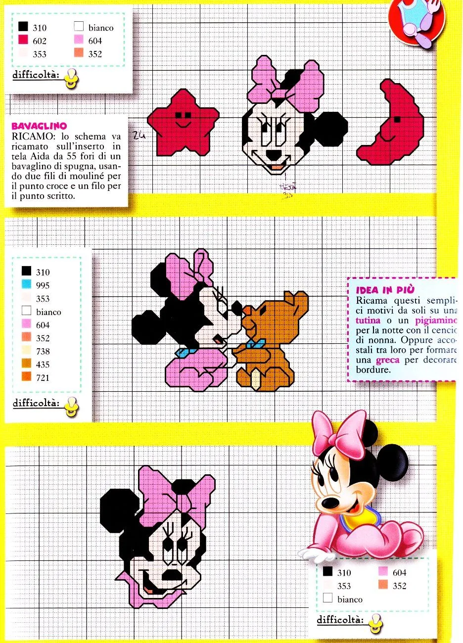 Sogniecoccole Schemi Gratis: Schemi Minnie Baby Sogniecoccole Schemi Gratis: Schemi Minnie Baby
