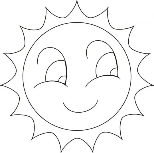 Sol para colorear
