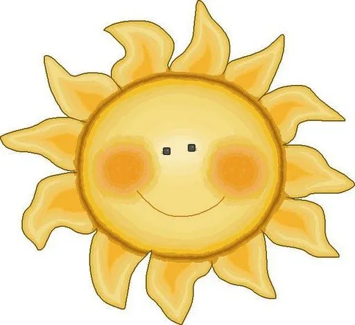Sol dibujo a color - Imagui