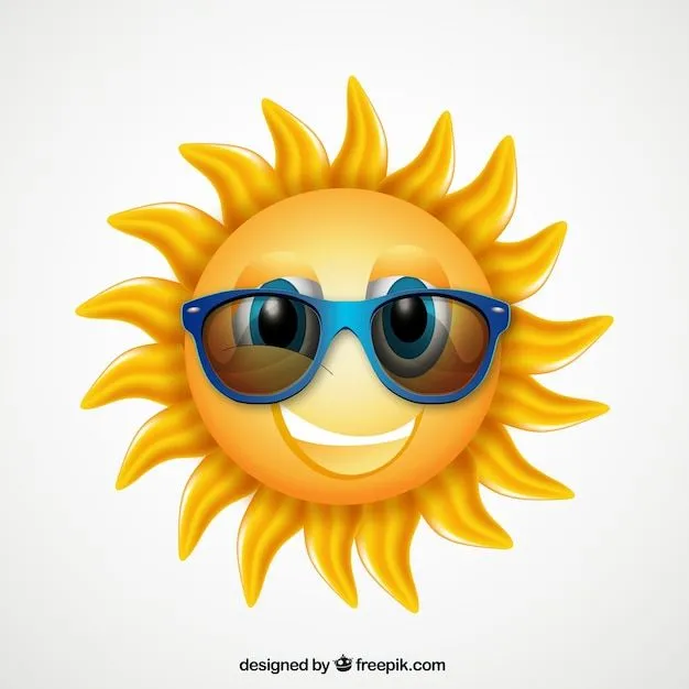 Sol de dibujos animados con gafas de sol | Descargar Vectores gratis