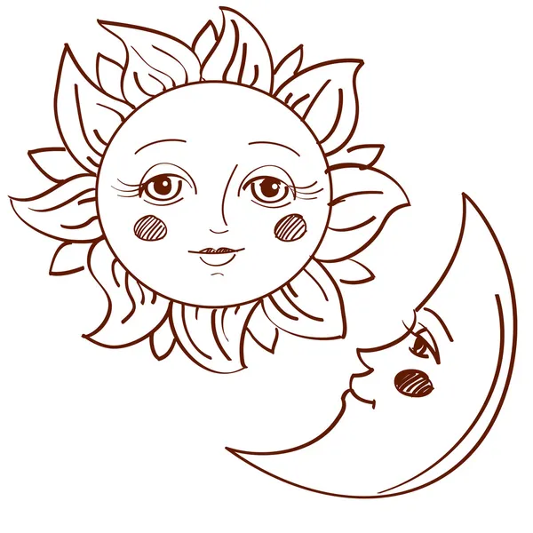 Sol y luna Vectores de stock libres de derechos | Depositphotos® Sol y luna Vectores de stock libres de derechos | Depositphotos®
