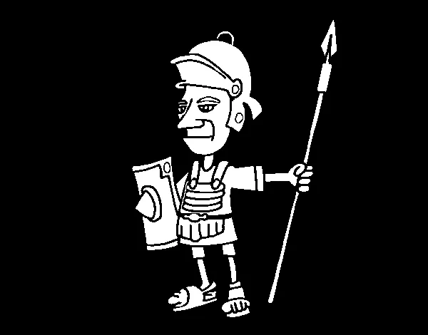 Dibujo de Soldado serio para Colorear - Dibujos.net