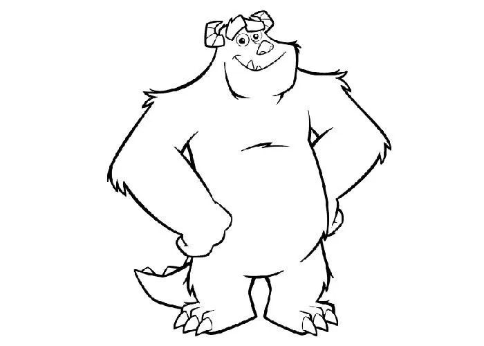 Solivan de Monster INC para colorear - Imagui