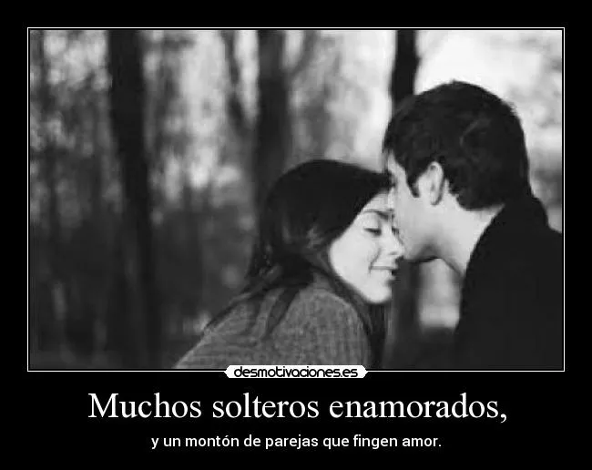 Muchos solteros enamorados, | Desmotivaciones