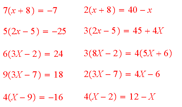 Solución de ecuaciones de primer grado con una variable ...