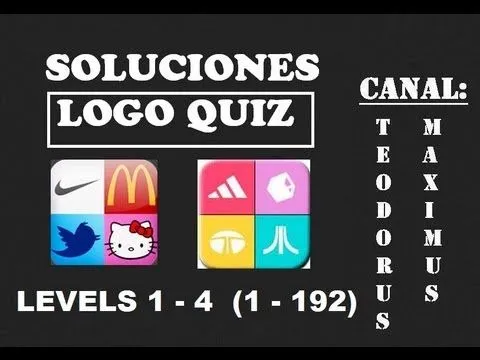 Soluciones Logo Quiz nivel 1 - 4 respuestas 1 - 192 - YouTube Soluciones Logo Quiz nivel 1 - 4 respuestas 1 - 192 - YouTube