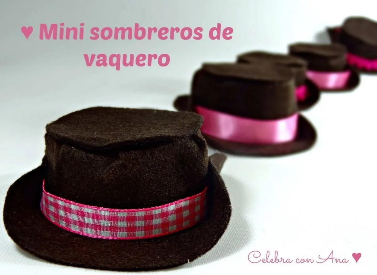 Sombreritos de vaquero (o vaquera) • Celebra con Ana Sombreritos de vaquero (o vaquera) • Celebra con Ana