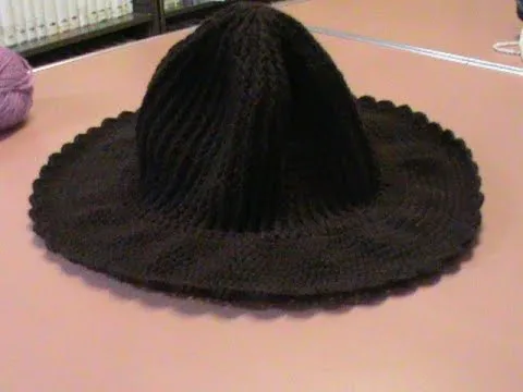 Sombrero con ala ancha (con gancho o crochet) Parte 1. - YouTube
