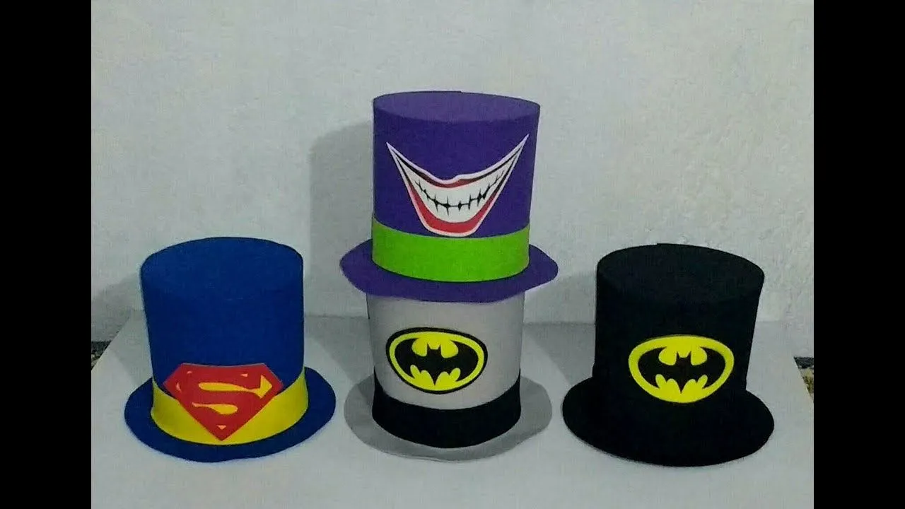 COMO HACER UN SOMBRERO DE BATMAN - YouTube