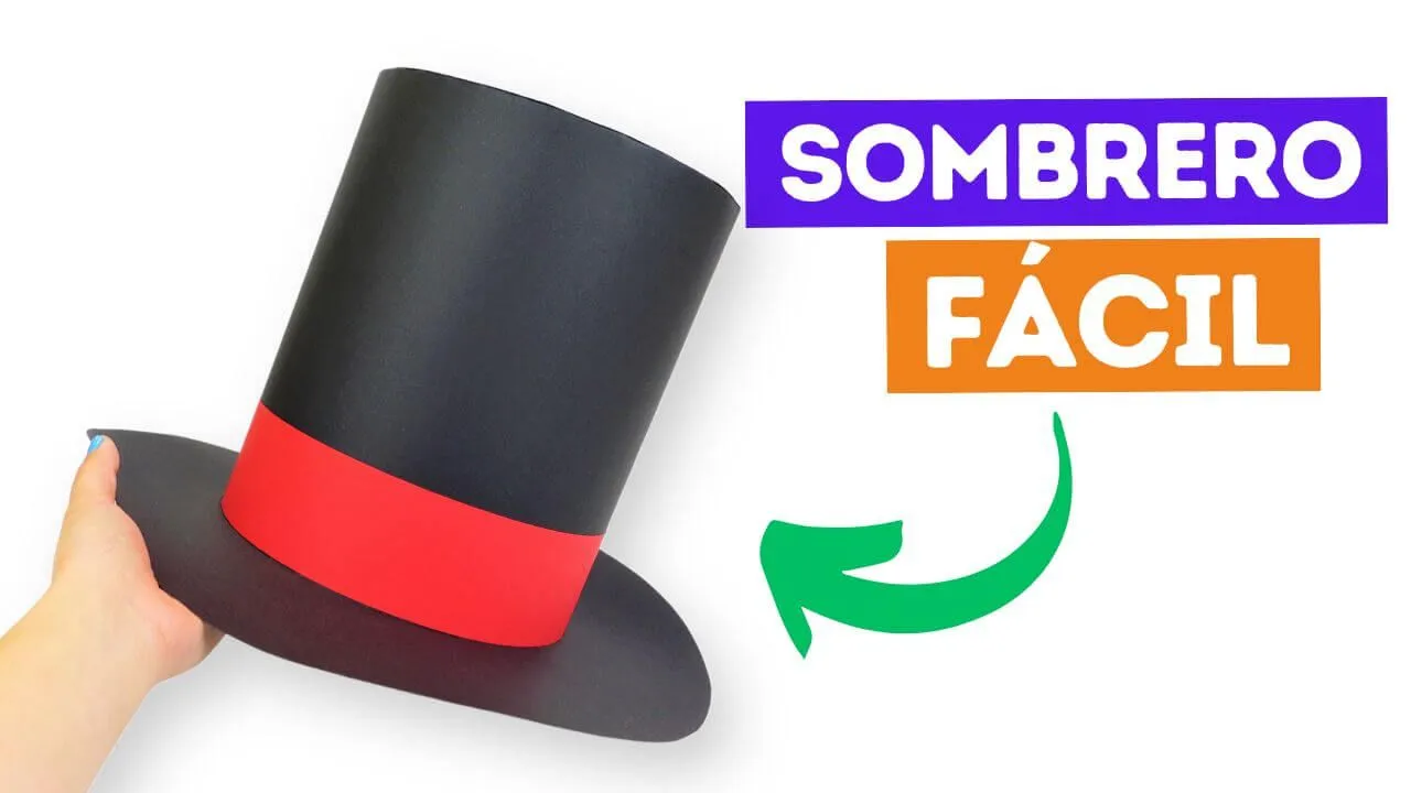 Cómo hacer un Sombrero de cartulina Fácil - Manualidades Play