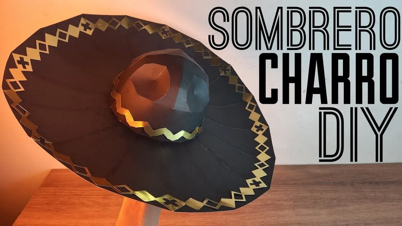 Cómo hacer un Sombrero de Charro con cartulina, Tutorial y Plantillas | Momuscraft - YouTube Cómo hacer un Sombrero de Charro con cartulina, Tutorial y Plantillas | Momuscraft - YouTube