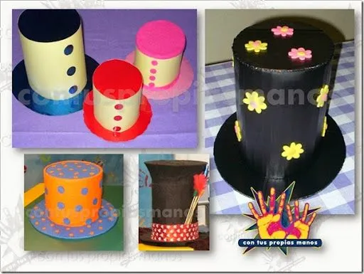 Como hacer un sombrero de copa con cartulinas | Trato o truco