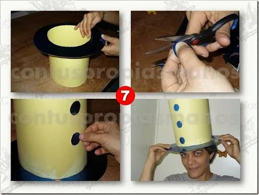 Como hacer un sombrero de copa con cartulinas | Trato o truco Como hacer un sombrero de copa con cartulinas | Trato o truco