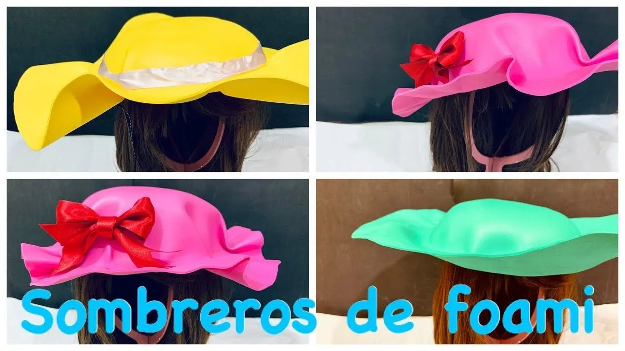 Como hacer un sombrero de foami (termoformado) - YouTube