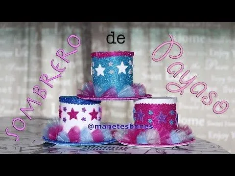 Cómo hacer un sombrero de payaso con goma eva | Tutorial DIY ... Cómo hacer un sombrero de payaso con goma eva | Tutorial DIY ...