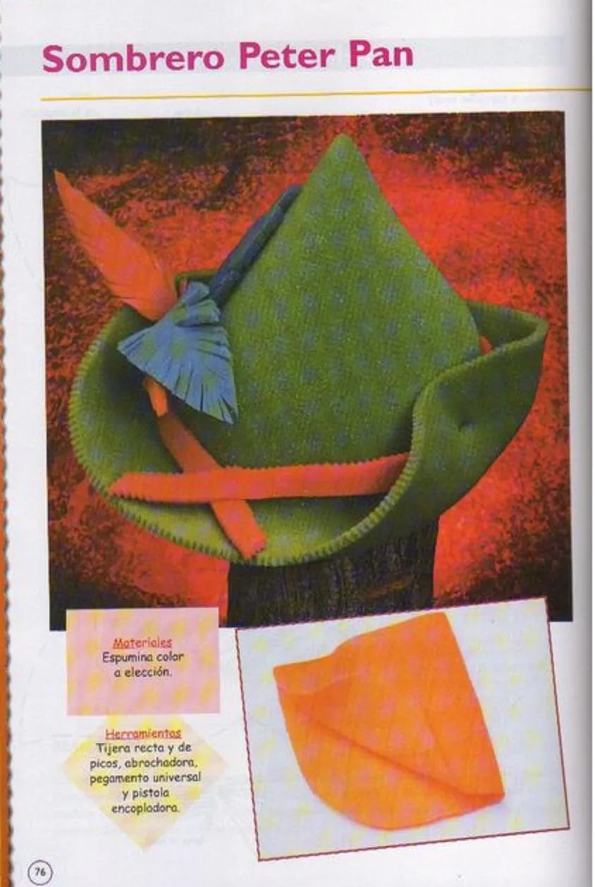 Como hacer el sombrero de Peter Pan para disfraz ~ Disfraz casero