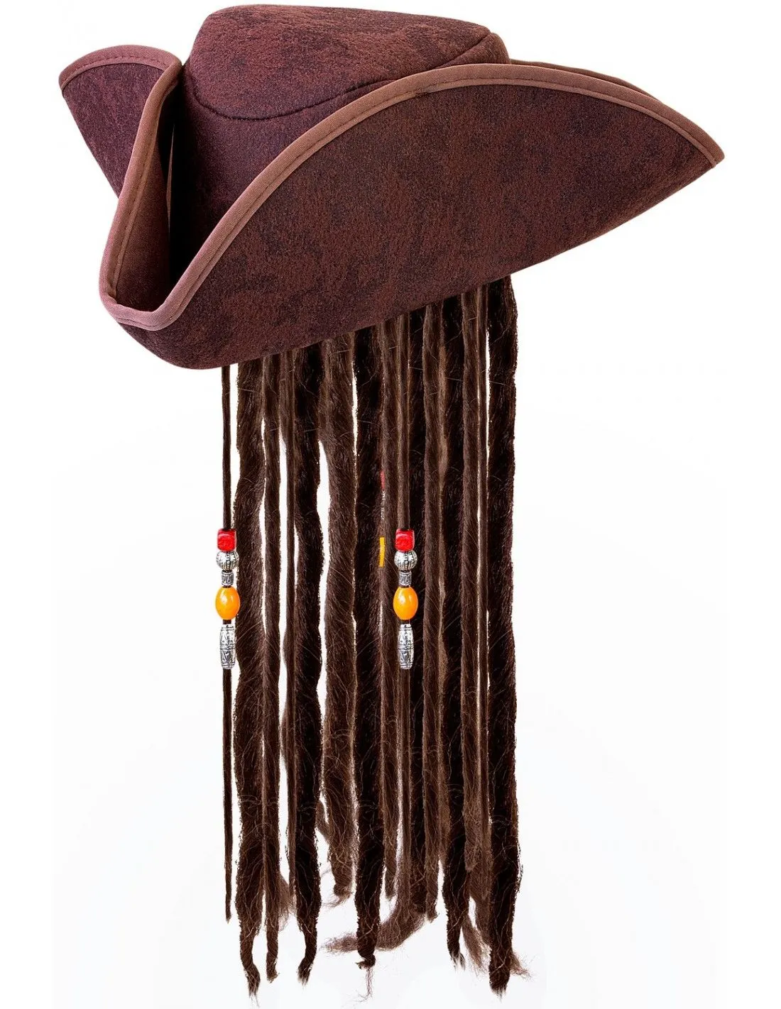 Sombrero Pirata de Polipiel con Rastas | Comprar Online Sombrero Pirata de Polipiel con Rastas | Comprar Online