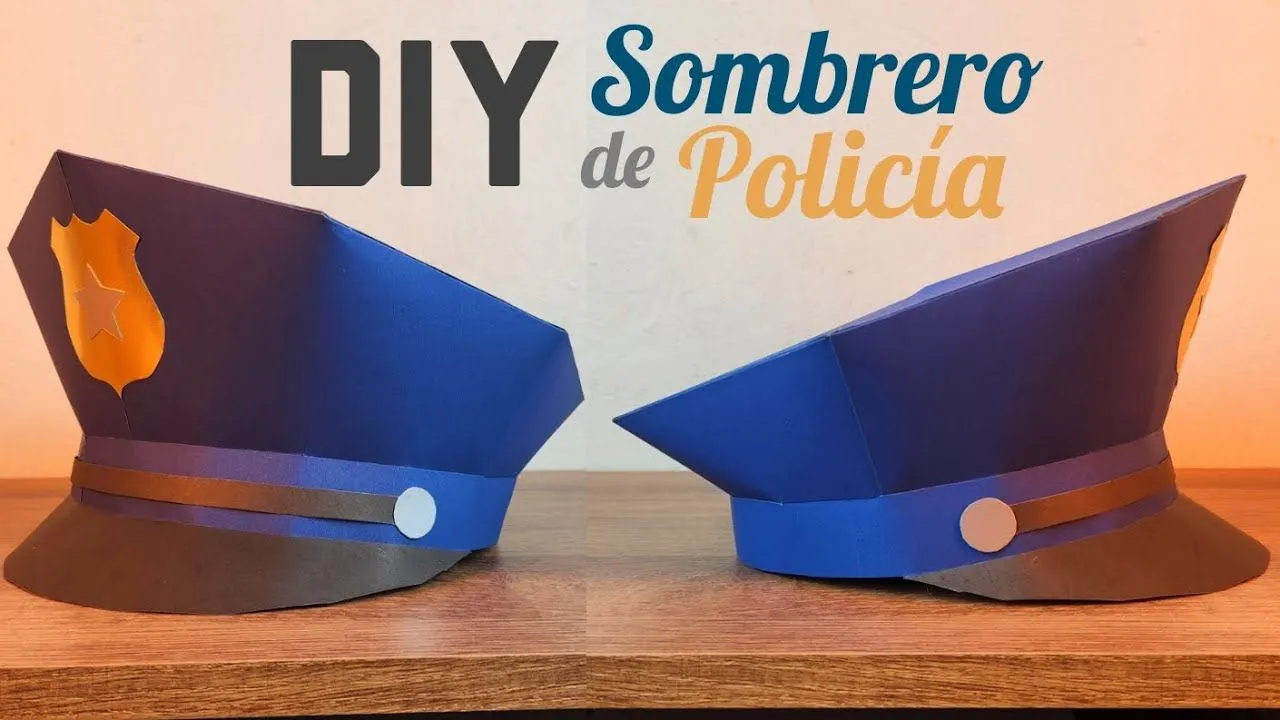 Cómo hacer un Sombrero de Policía con Papel tutorial fácil y rápido -  Momuscraft - YouTube