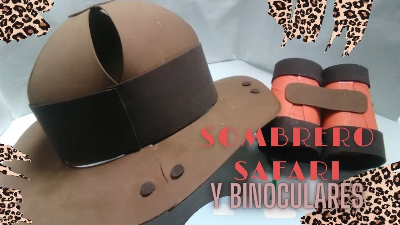 Como hacer sombrero de safari/binoculares de explorador - YouTube Como hacer sombrero de safari/binoculares de explorador - YouTube