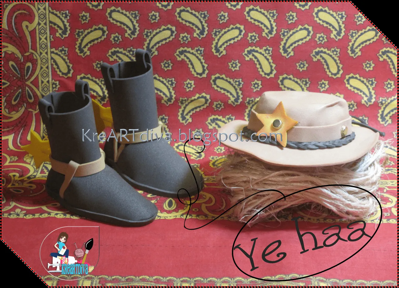 Sombrero de vaquero en foami - Imagui