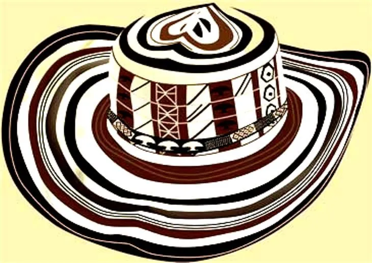 Sombrero vueltiao para colorear - Imagui