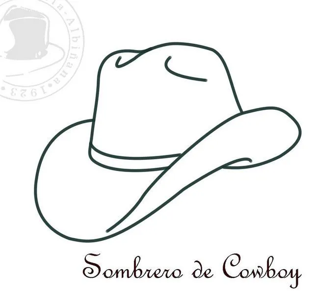 Sombreros para Colorear – II | Sombrero de vaquero, Dibujos de vaqueros,  Plantilla de sombrero