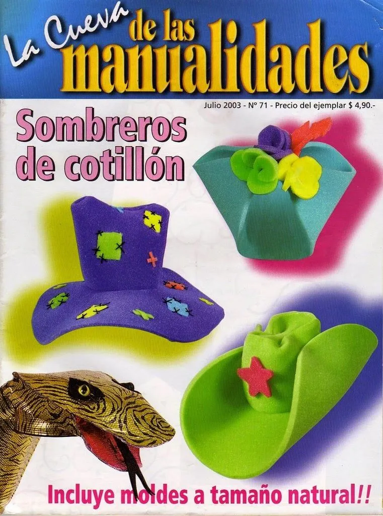 como hacer sombreros en foami | Revistas de Foamy gratis