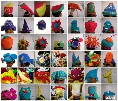 Sombreros de fomi para bodas - Imagui