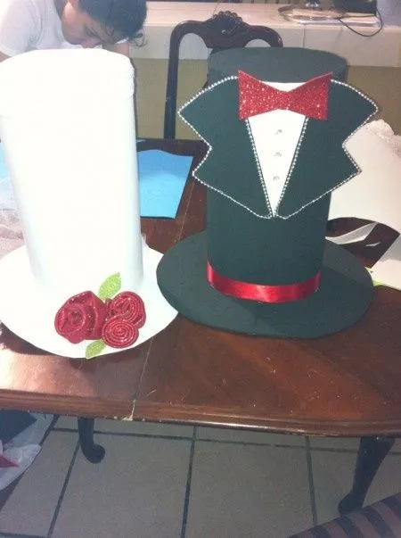 Sombreros gigantes novio/novia para animacion - Foro Manualidades ... Sombreros gigantes novio/novia para animacion - Foro Manualidades ...