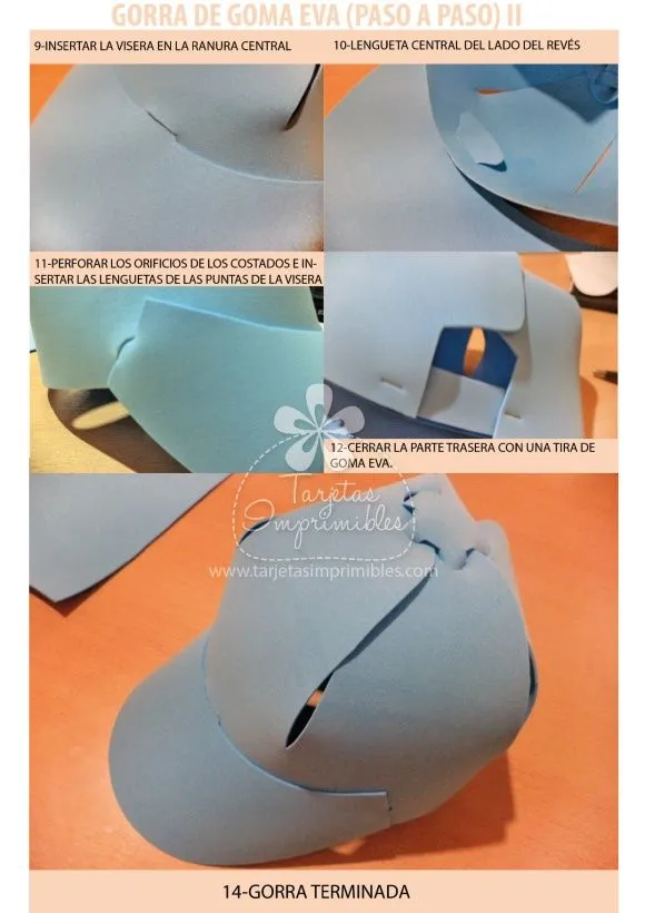 Sombreros o gorras de goma eva paso a paso y moldes 2 ... Sombreros o gorras de goma eva paso a paso y moldes 2 ...