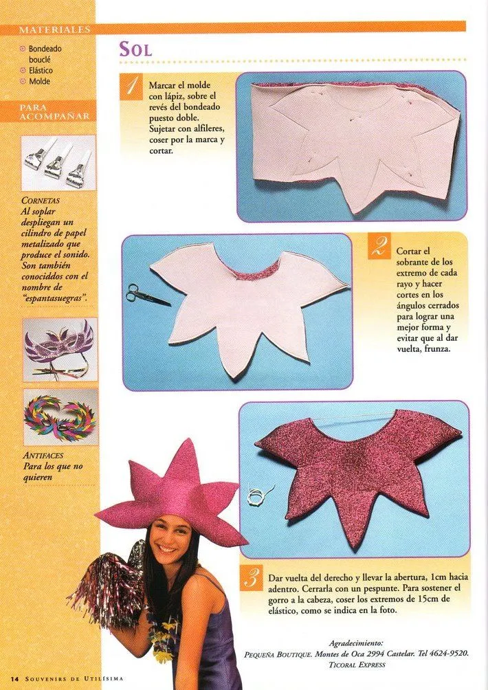 sombreros y gorros para disfraz | Disfraz casero sombreros y gorros para disfraz | Disfraz casero