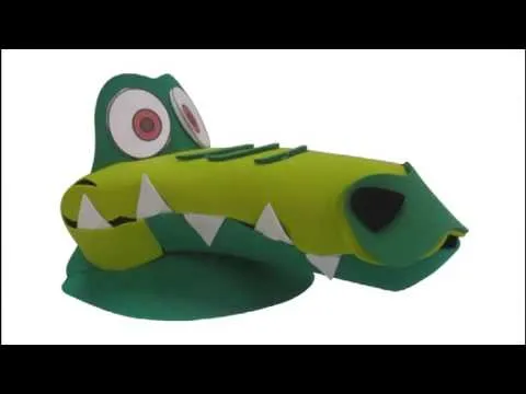 Sombreros infantiles en foami col - YouTube