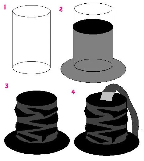 Sombreros de mago en foami como hacer uno - Imagui