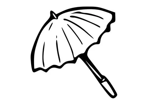 Sombrilla para colorear ~ Dibujos para Colorear Infantil