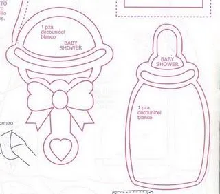  ... bebes recordatorios para baby shower biberon del bebe manualidades