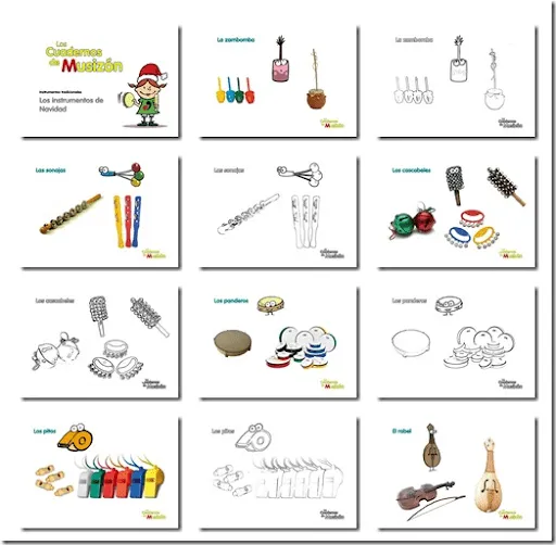 SONAJAS INSTRUMENTO Colouring Pages (page 3)