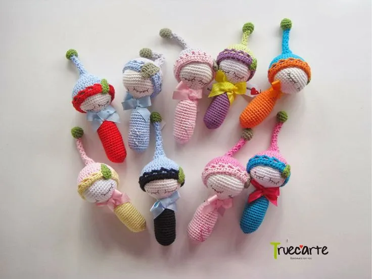 Sonajeros Amigurumis Duendecillos Dormilones | BEBÉS | Pinterest ... Sonajeros Amigurumis Duendecillos Dormilones | BEBÉS | Pinterest ...