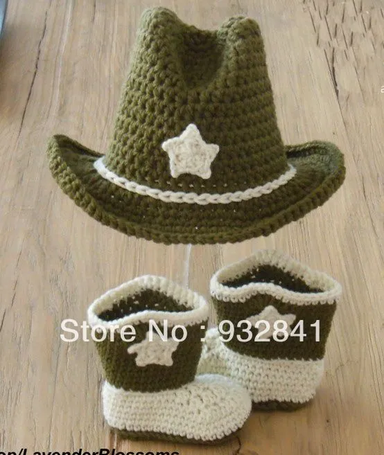 Botas vaqueras tejidas para bebé - Imagui