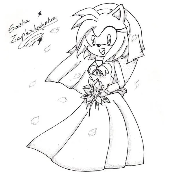 Amy rose en dibujos para colorear - Imagui