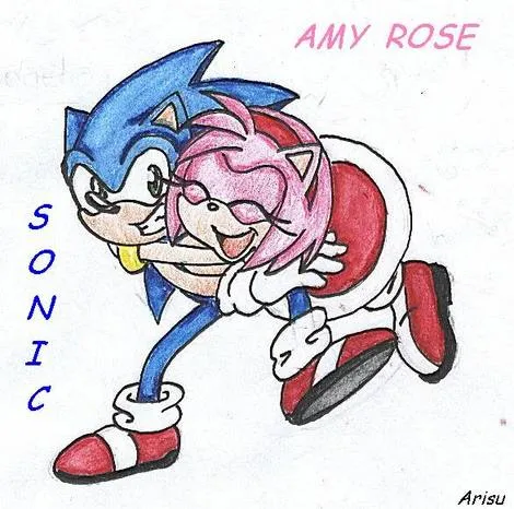 Sonic y amy dubujos - Imagui
