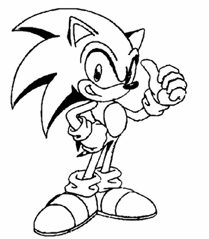 Sonic - Dibujos para imprimir y colorear Sonic - Dibujos para imprimir y colorear