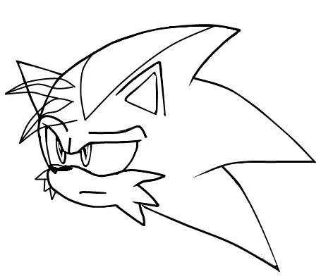 Sonic hasta las nubes - Mi primer intento de lineart. - Museo de ...