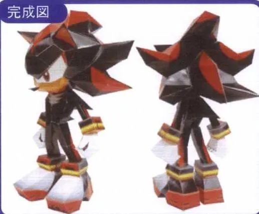 Sonic The hedgehog: Papercraft de Sonic y Shadow