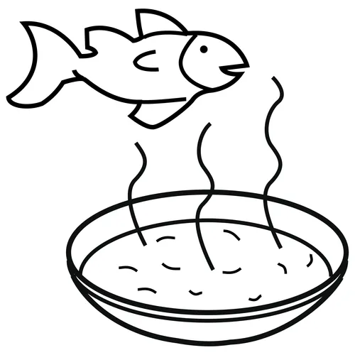 Dibujo de plato de sopa para colorear - Imagui