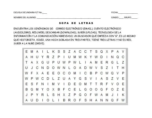 Sopa de letras