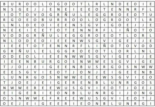 Como se hace una sopa de letras - Imagui