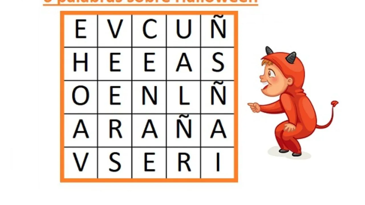 SOPA DE LETRAS DE HALLOWEEN - CuentosyRecetas SOPA DE LETRAS DE HALLOWEEN - CuentosyRecetas
