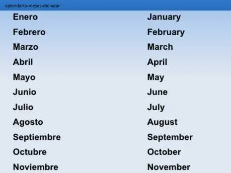 Sopa de letras Meses del año en Ingles y Español Sopa de letras Meses del año en Ingles y Español