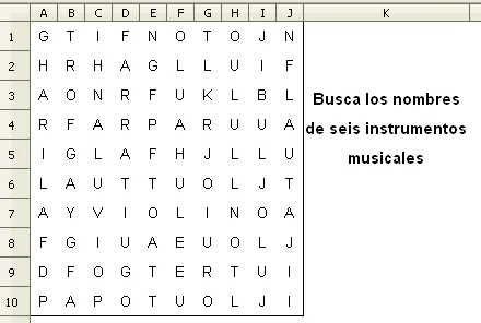 Sopa de letras | Módulo 6: Aplicaciones didácticas