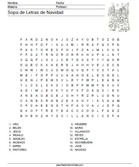 Sopa de Letras de Navidad - Para Imprimir Gratis ... Sopa de Letras de Navidad - Para Imprimir Gratis ...